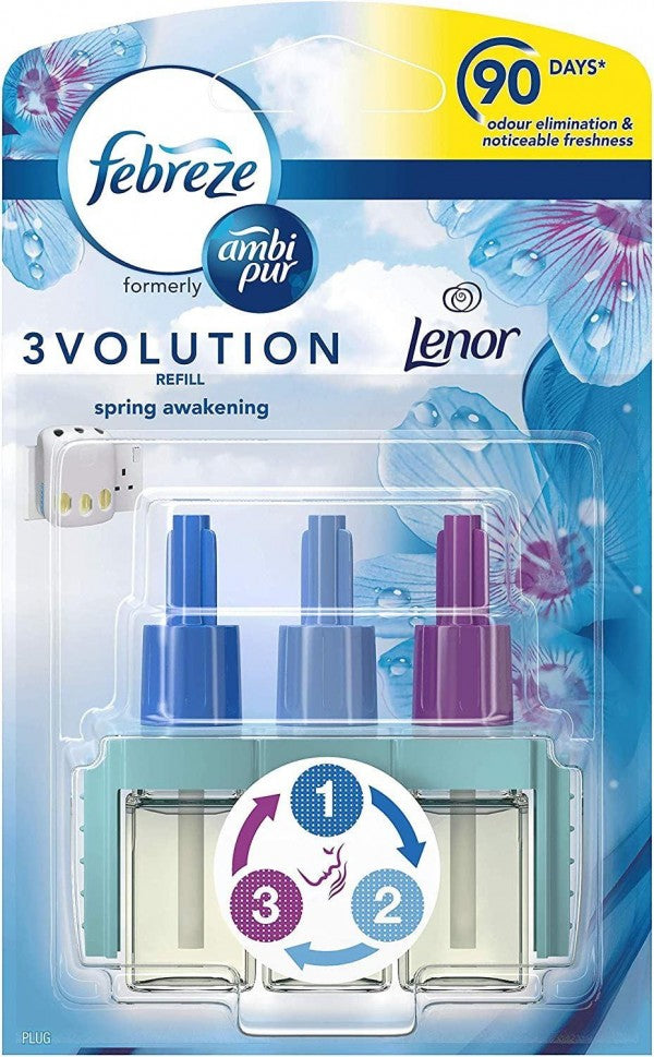 Febreze 3Volution Air Freshener Plug in Refill with 3 Alternating Scents - 20ml